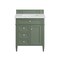 James Martin Vanities Brittany 30in Single Vanity, Smokey Celadon w/ 3 CM Ethereal Noctis Top 650-V30-SC-3ENC - alternate 6